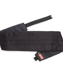 Black Silk Satin Cummerbund