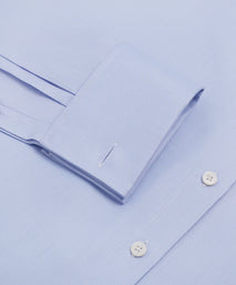 Pale Blue Slim Fit Double Cuff Royal Twill Formal Shirt