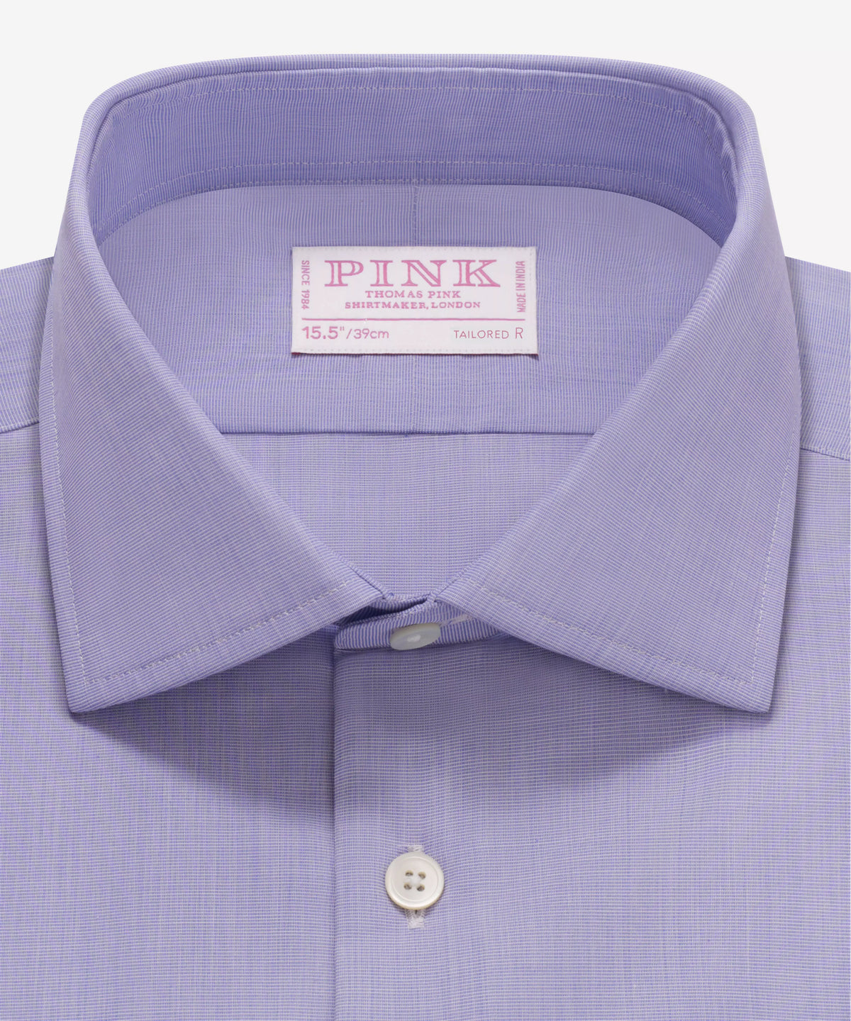 Blue Tailored Fit End on End Formal Shirt