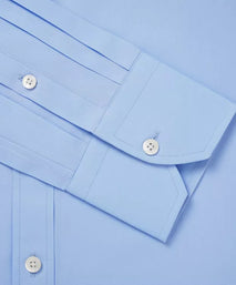 Pale Blue Tailored Fit Ramses Poplin Formal Shirt