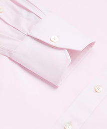 Pink Athletic Fit Stretch Plain Poplin Formal Shirt